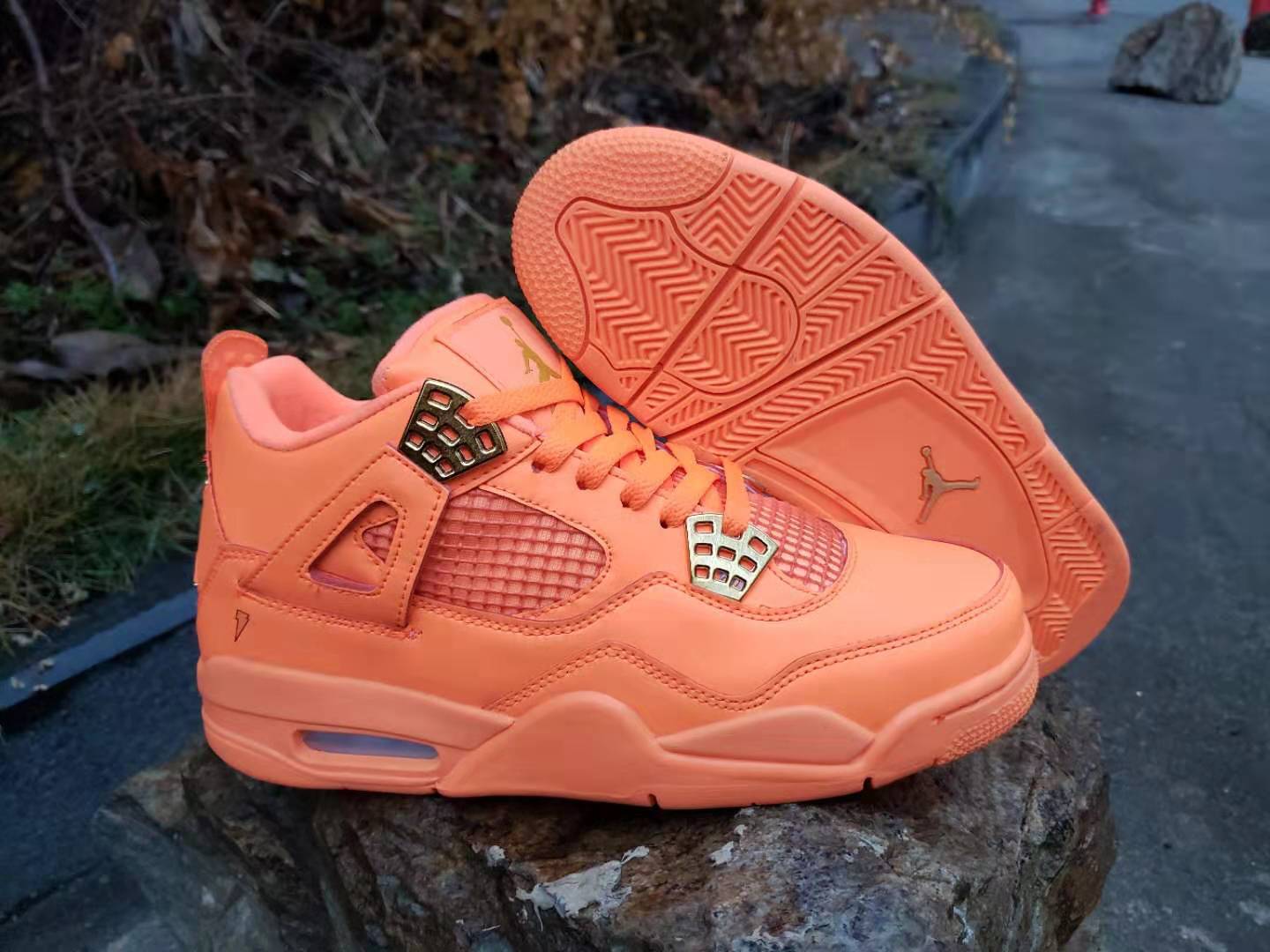 2019 Men Jordan 4 Orange Shoes